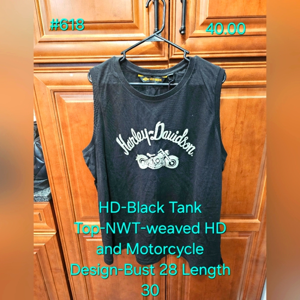 Harley Davidson Black Tank Top #618